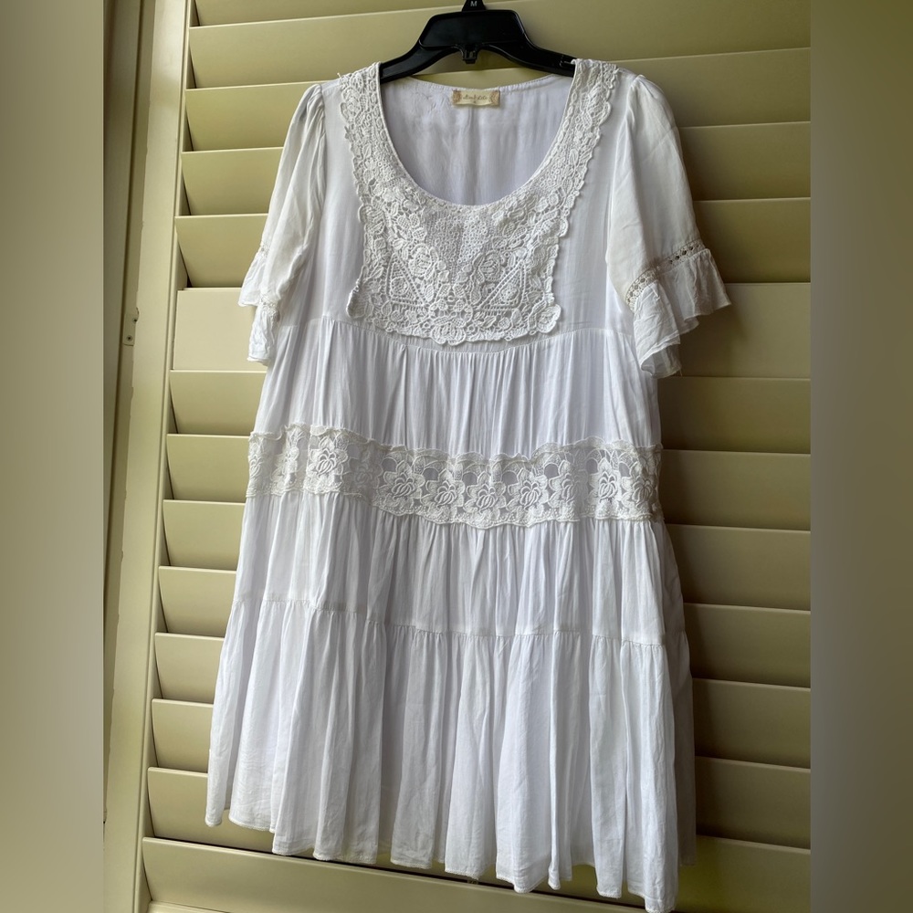 Sm Altar’d State White Embroidered Dress